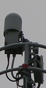 ESM-antenn högst upp på det franska örlogsfartyget Premier Maître L'Her, F792