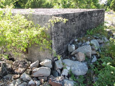 Bottenslingstation på Tärnö för övervakning av en vattenväg till Karlshamn